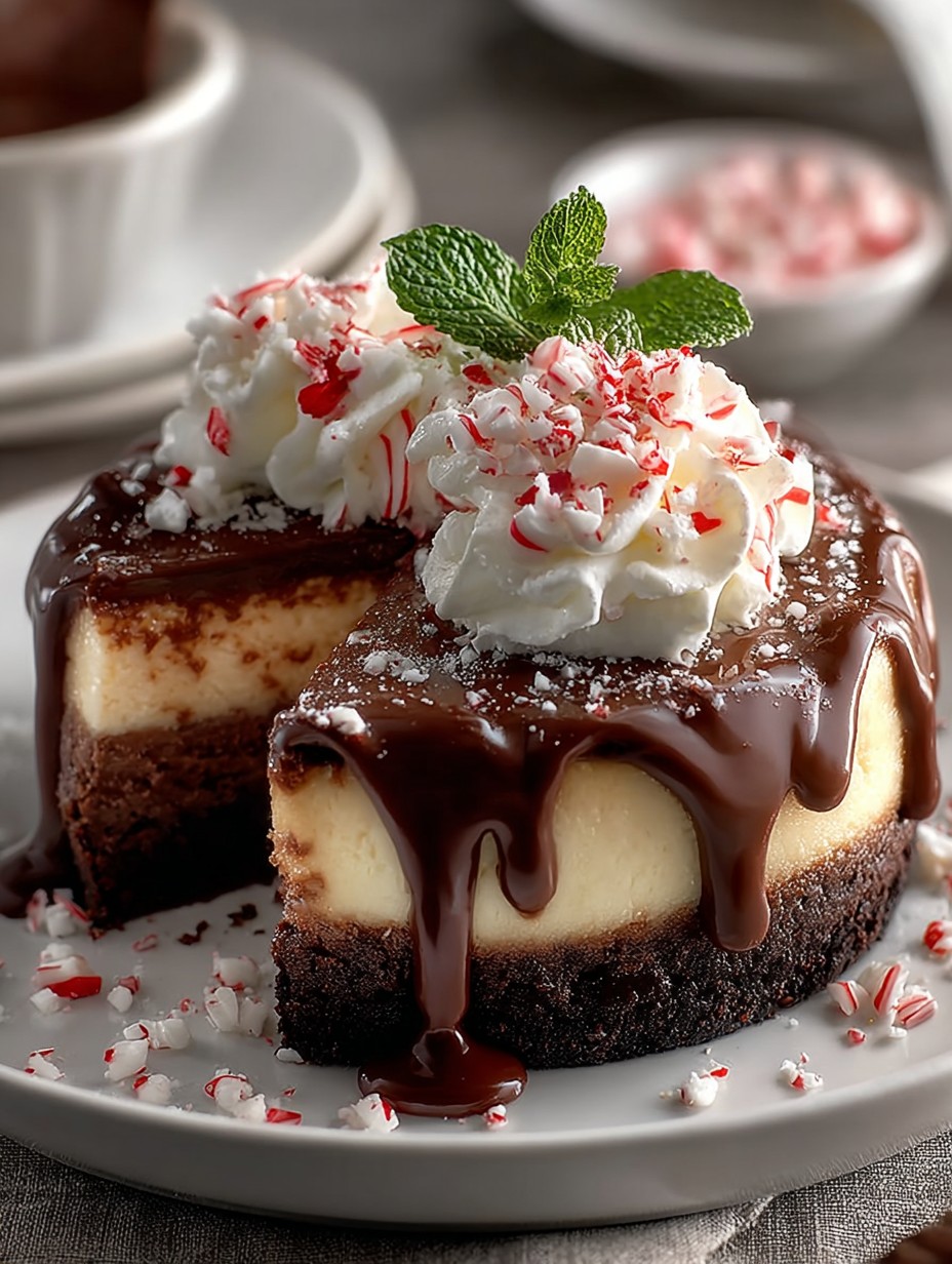 Peppermint Chocolate Cheesecake Recipe
