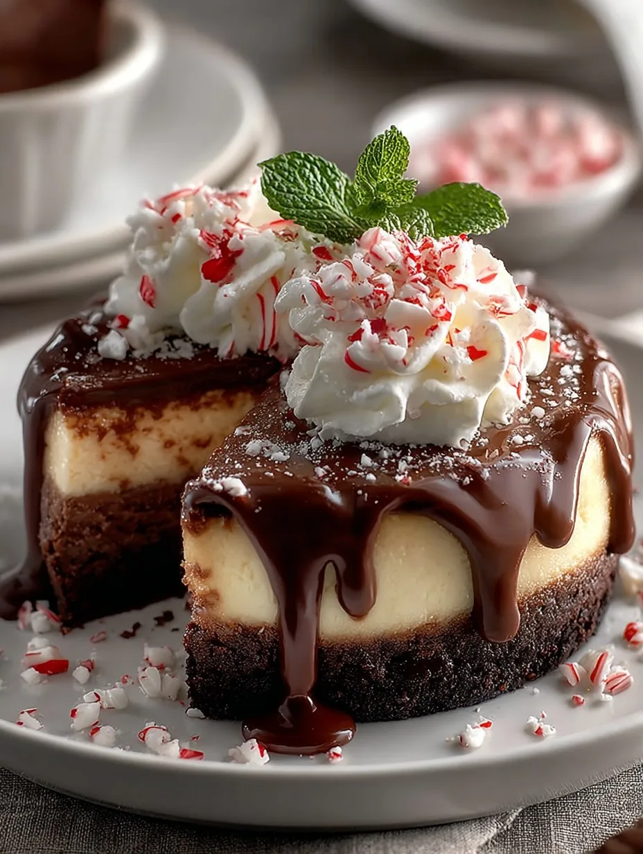 Peppermint Chocolate Cheesecake Recipe