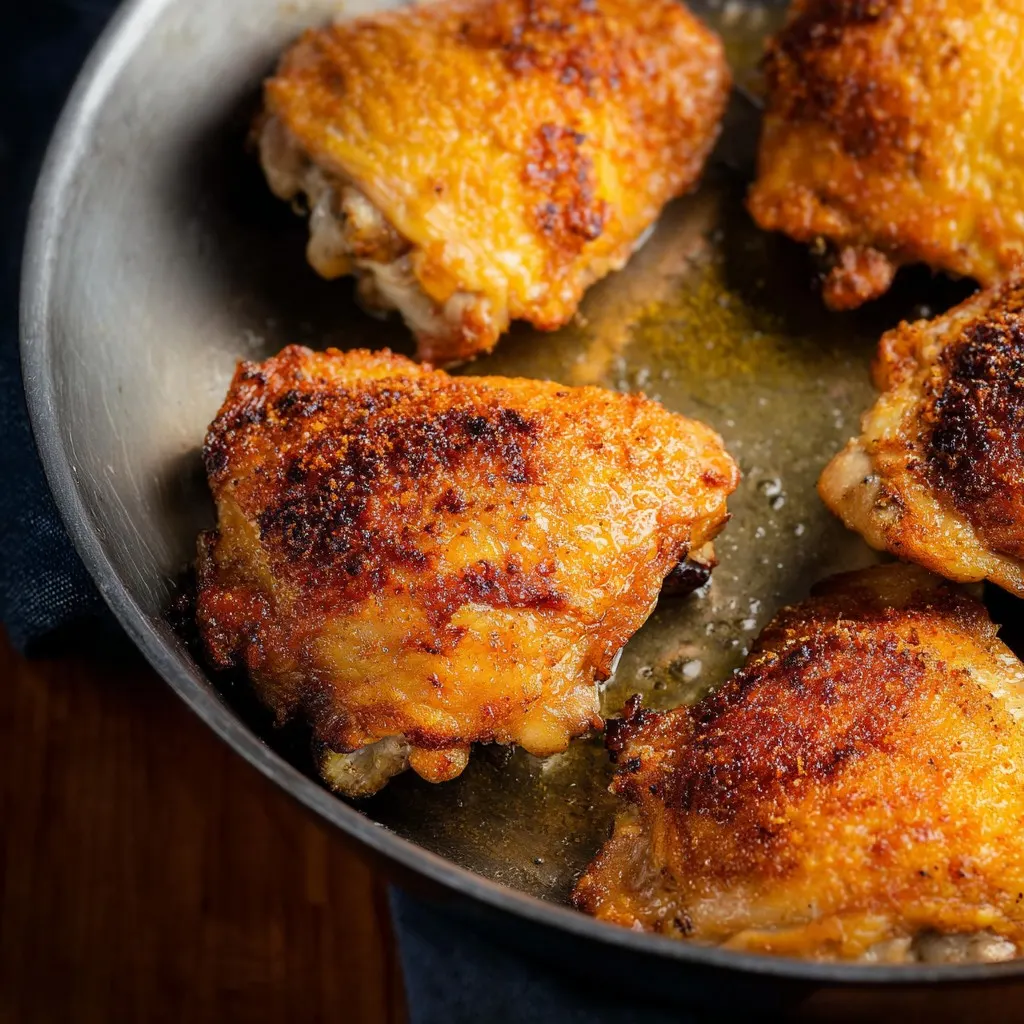 Perfect Crispy Chicken Thighs
