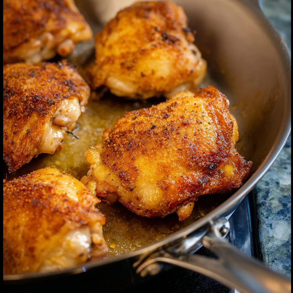 Perfect Crispy Chicken Thighs