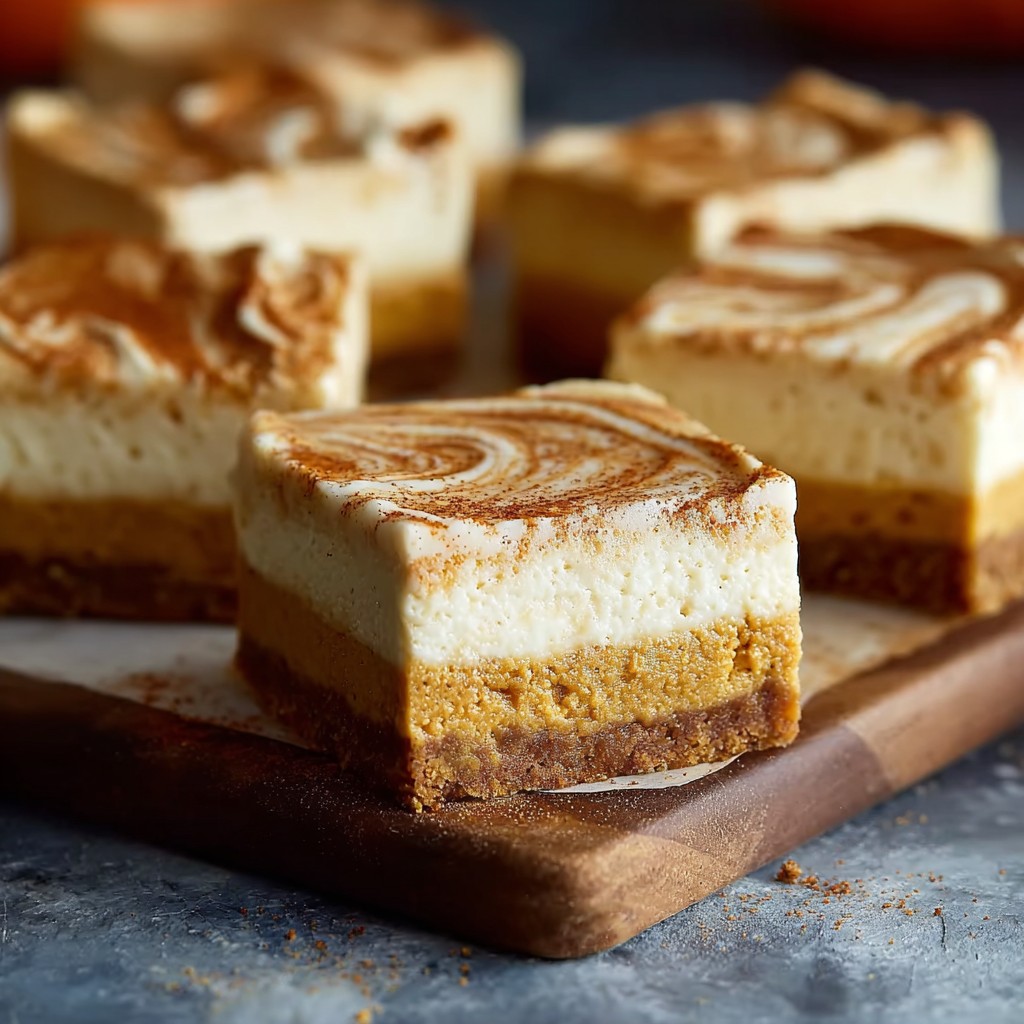 Pumpkin Cheesecake Bars