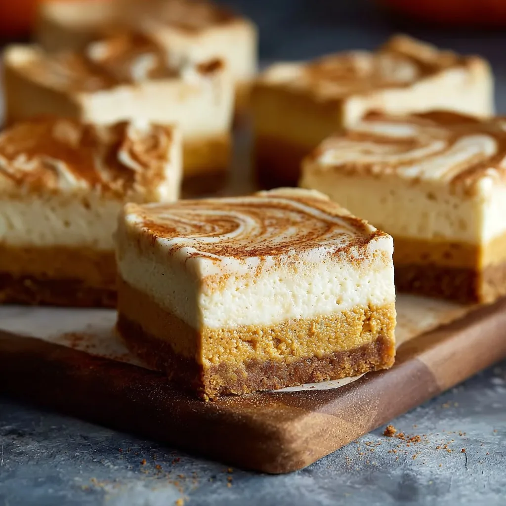 Pumpkin Cheesecake Bars