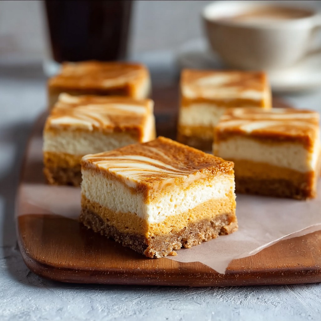 Pumpkin Cheesecake Bars