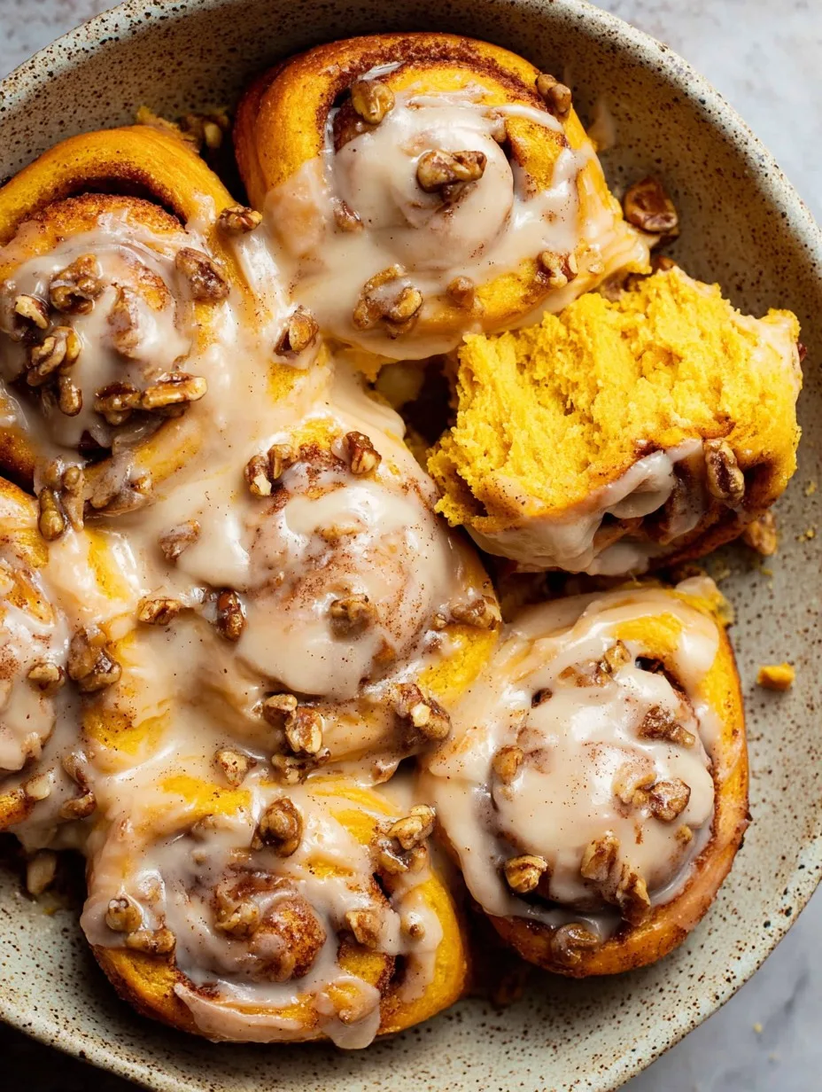 Pumpkin Cinnamon Rolls with Cinnamon Cream Cheese Frosting 1 Pumpkin Cinnamon Rolls with Cinnamon Cream Cheese Frosting
