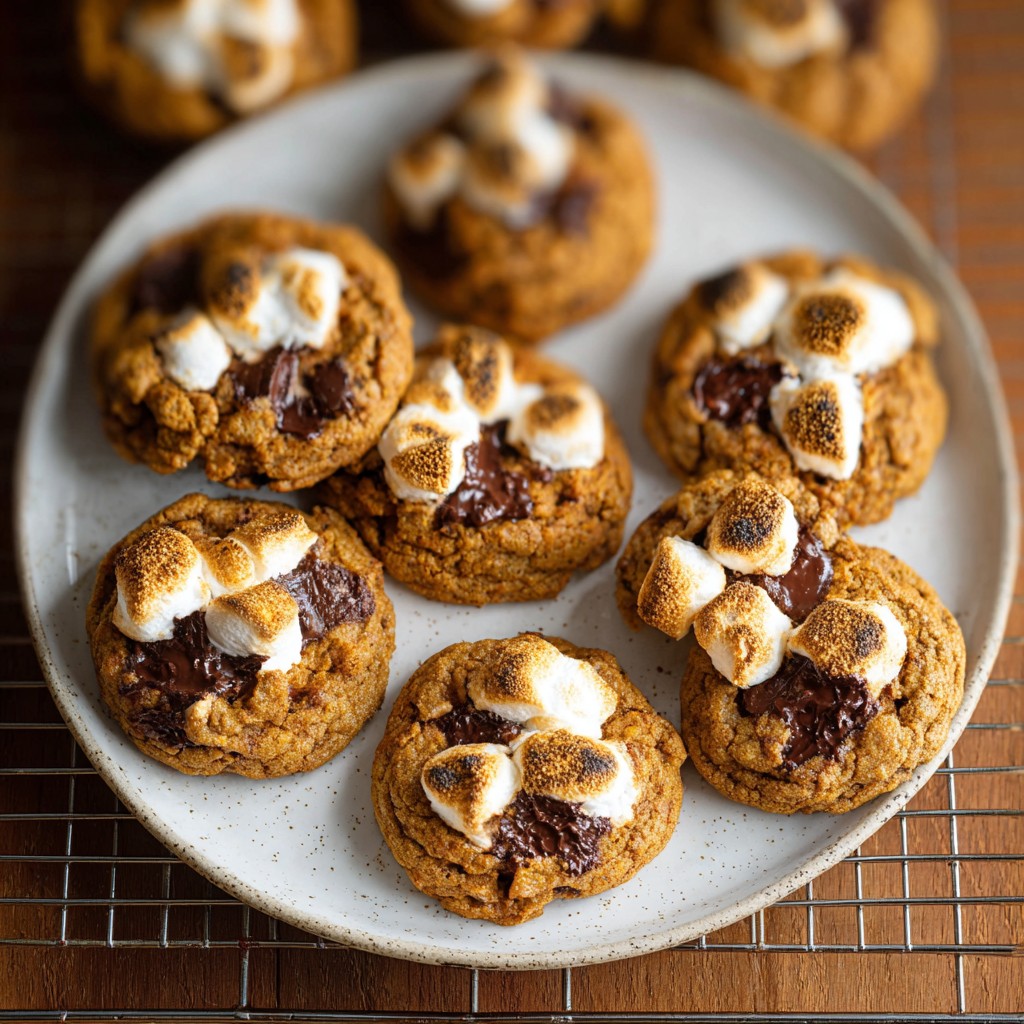 Pumpkin S’mores Cookies