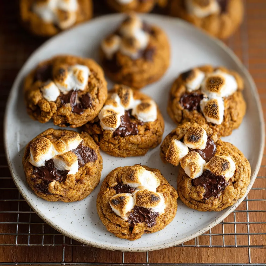 Pumpkin S’mores Cookies