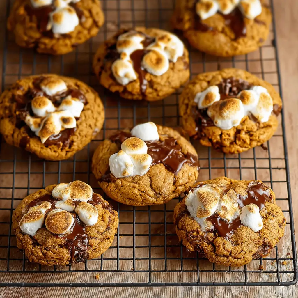 Pumpkin S’mores Cookies