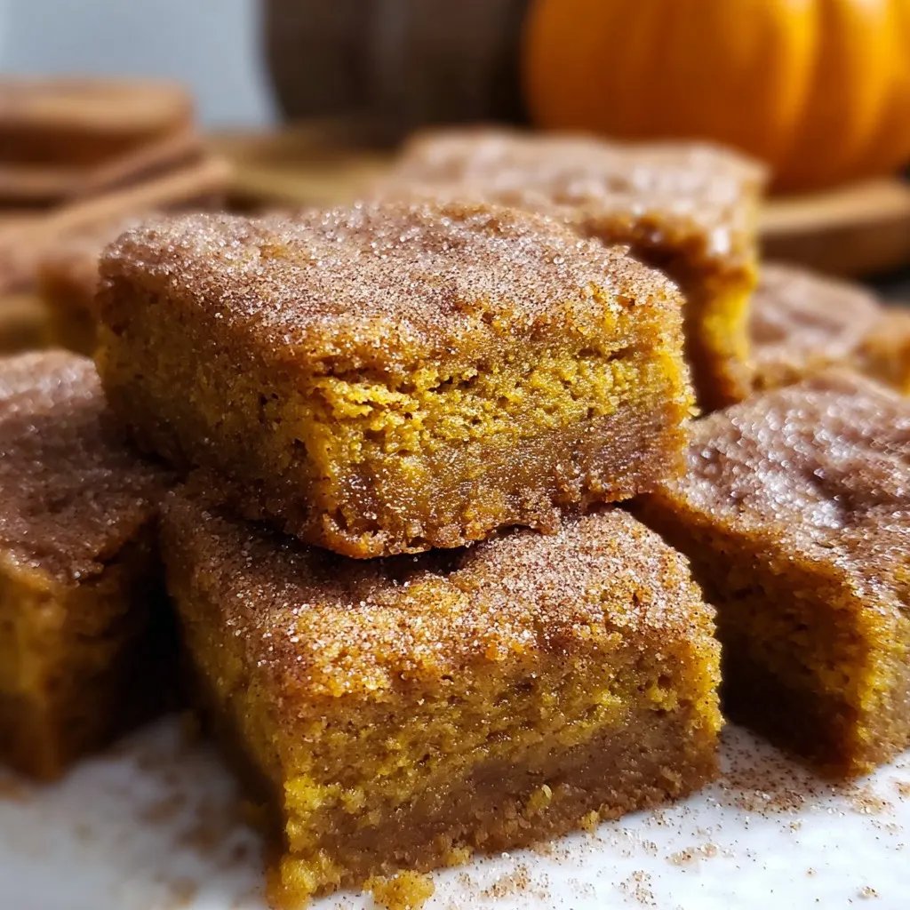 Pumpkin Snickerdoodle Blondies Recipe