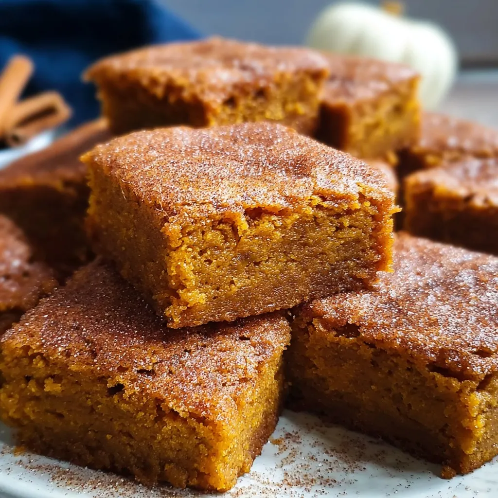 Pumpkin Snickerdoodle Blondies Recipe 1 Pumpkin Snickerdoodle Blondies Recipe