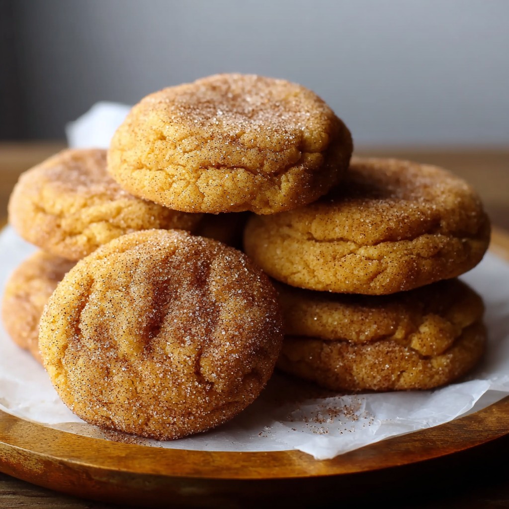 Pumpkin Snickerdoodle Cookies