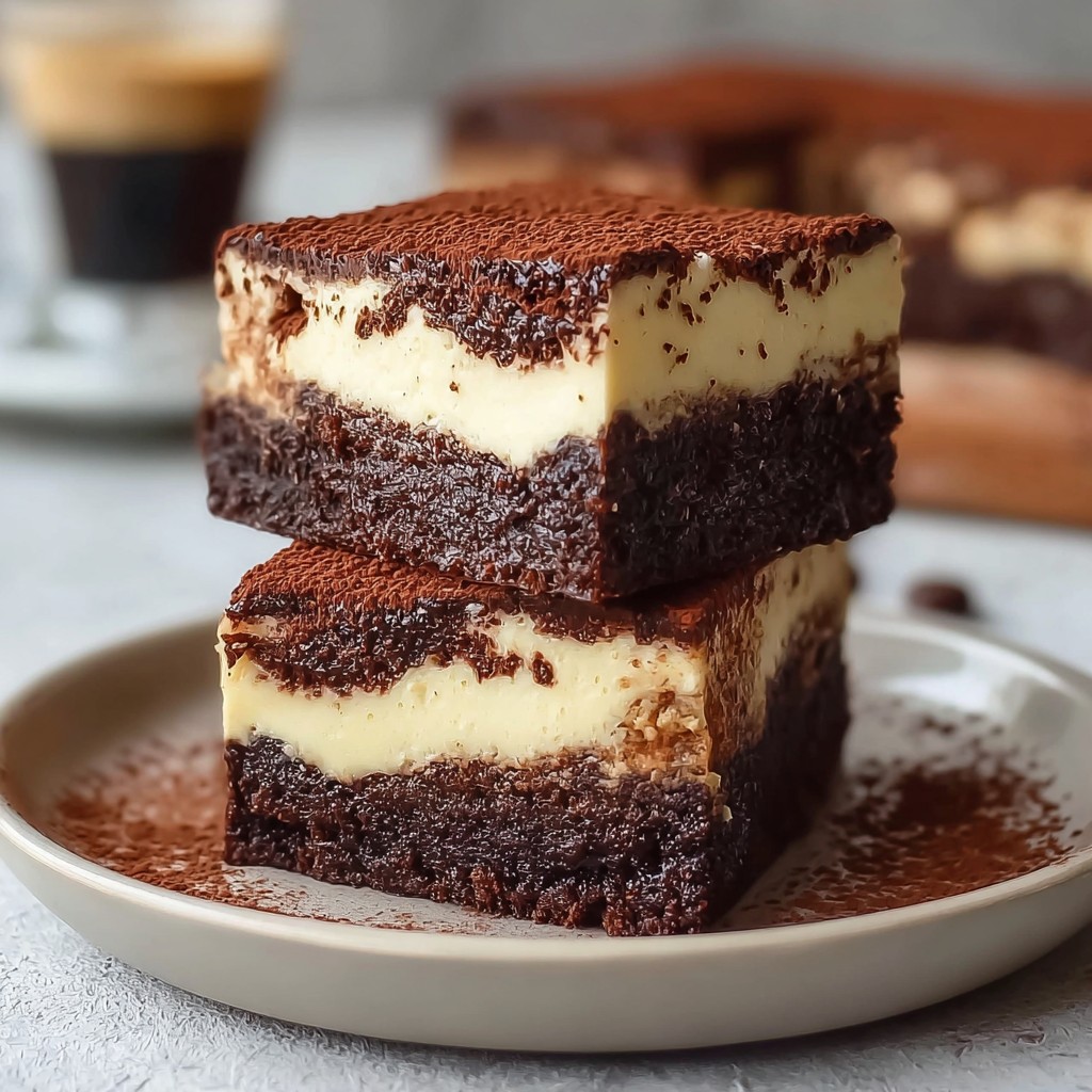 Tiramisu Brownies