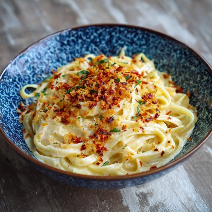 Turkish Yogurt Pasta Crispy Garlic