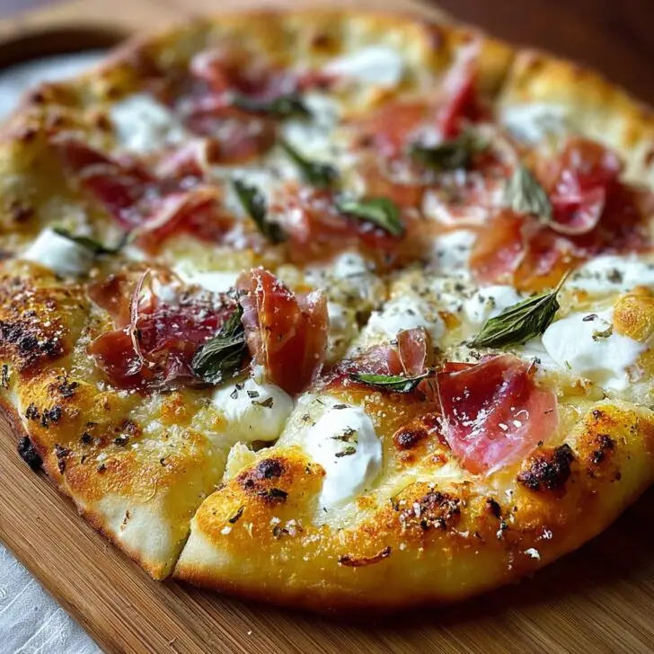 White Pizza with Prosciutto
