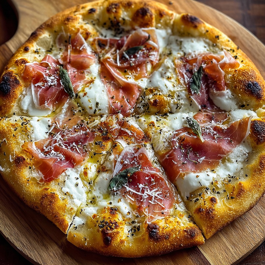 White Pizza with Prosciutto