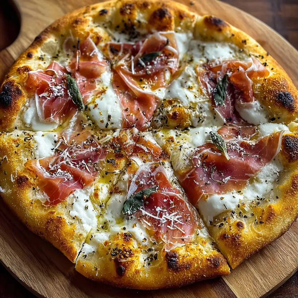 White Pizza with Prosciutto