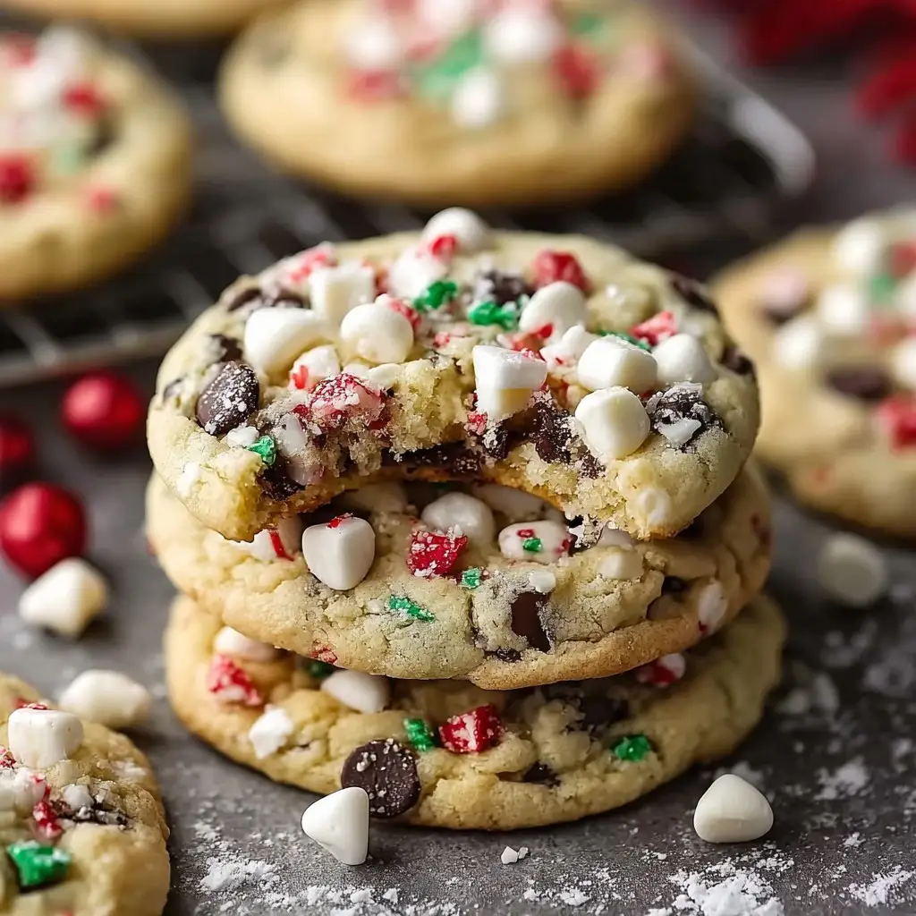 Winter Wonderland Chocolate Chip Christmas Cookies