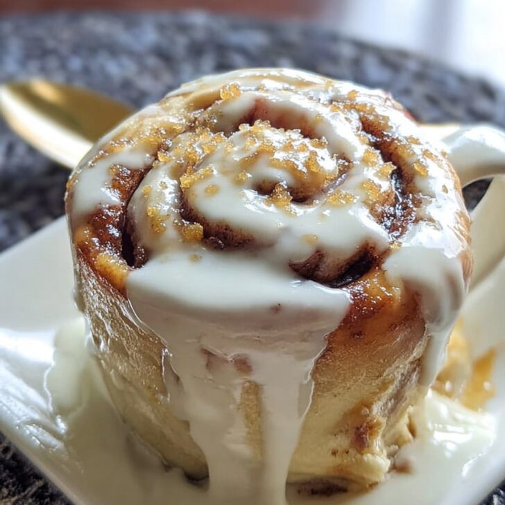 Cinnamon Roll in a Mug