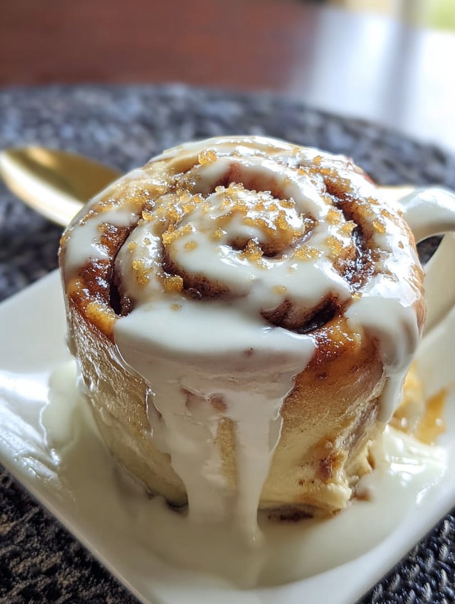 Cinnamon Roll in a Mug