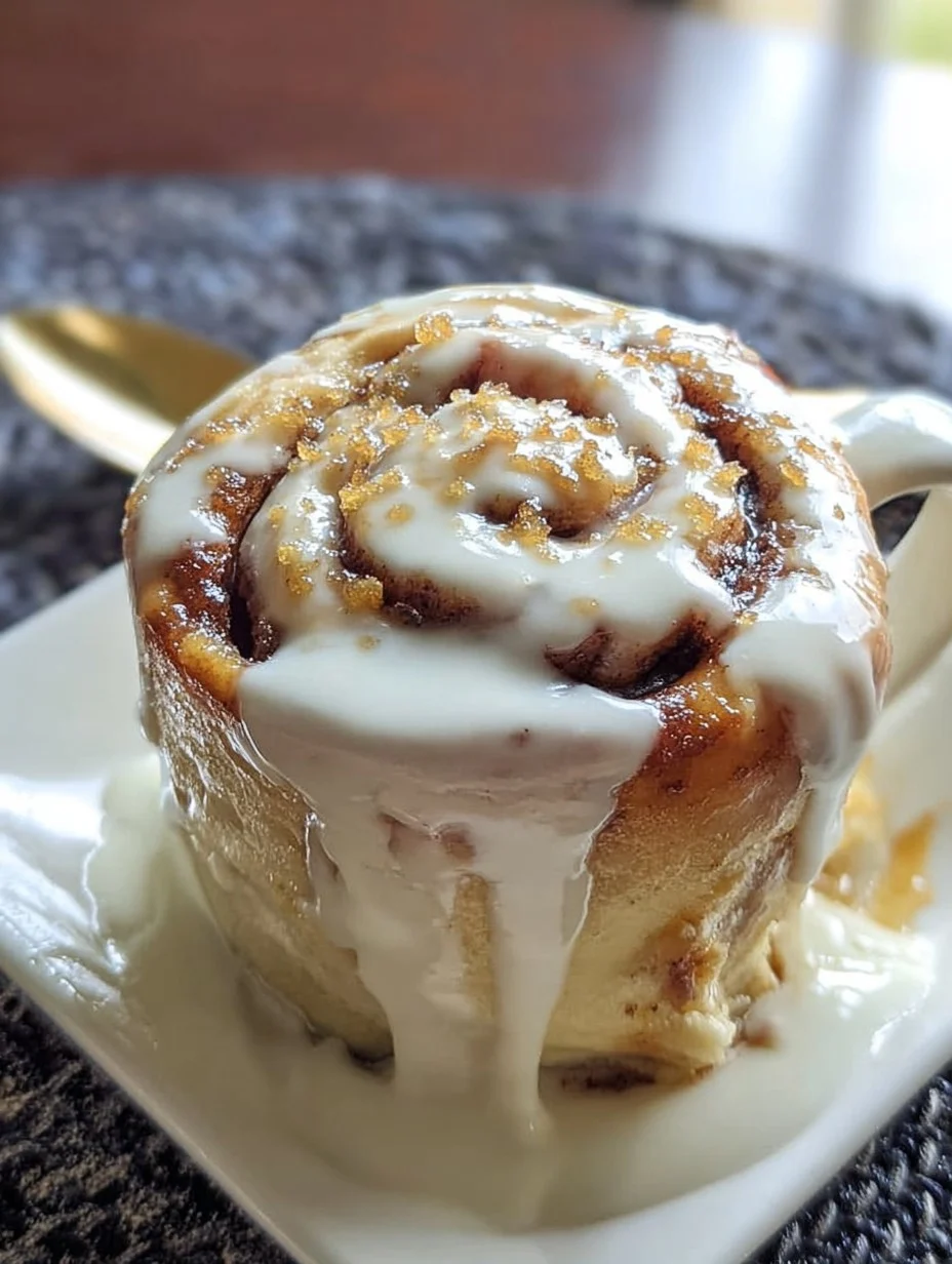 Cinnamon Roll in a Mug