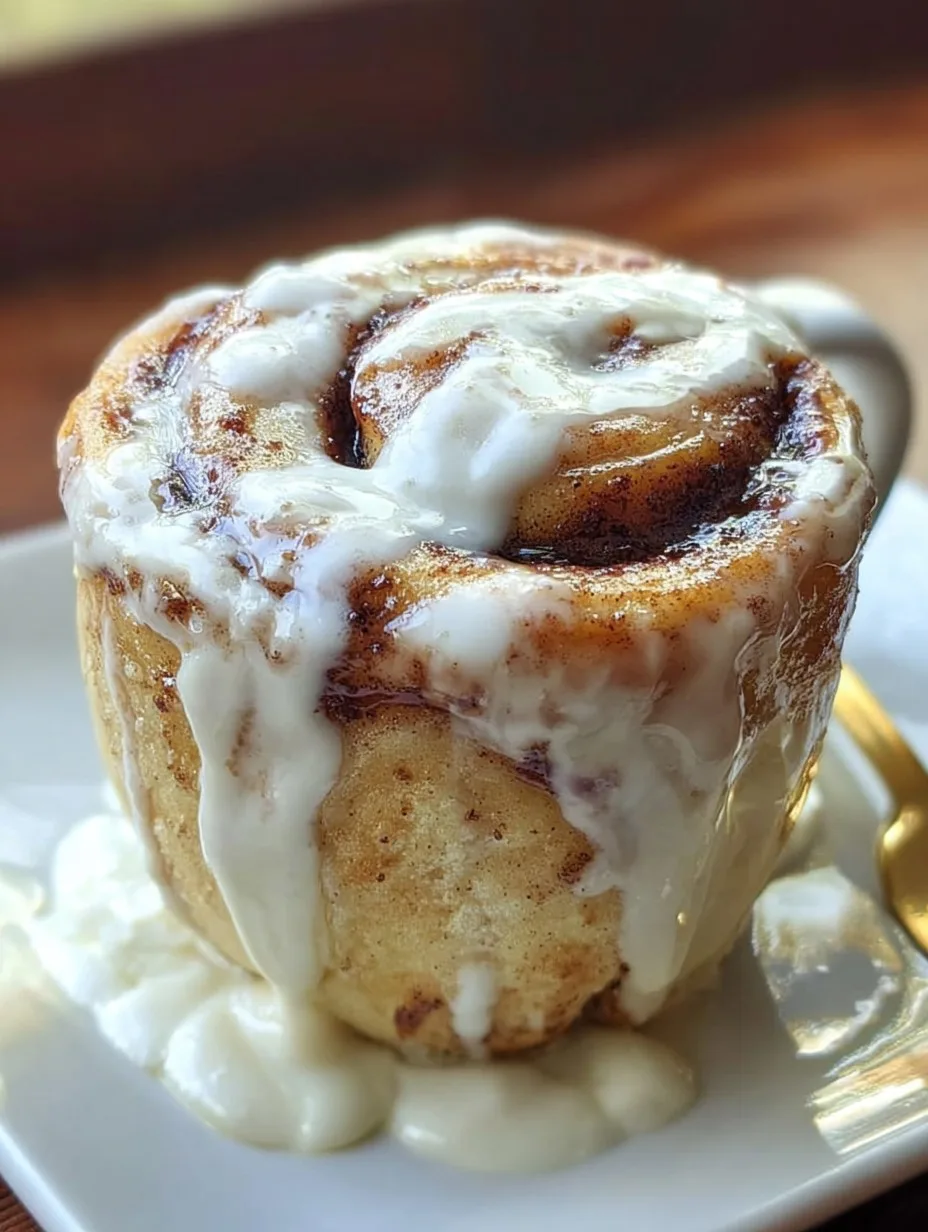 Cinnamon Roll in a Mug