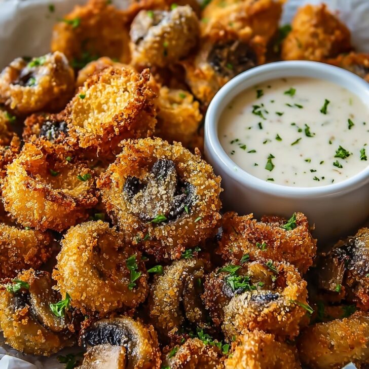 Crispy Ranch-Breaded Mushrooms