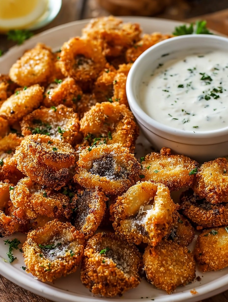 Crispy Ranch-Breaded Mushrooms