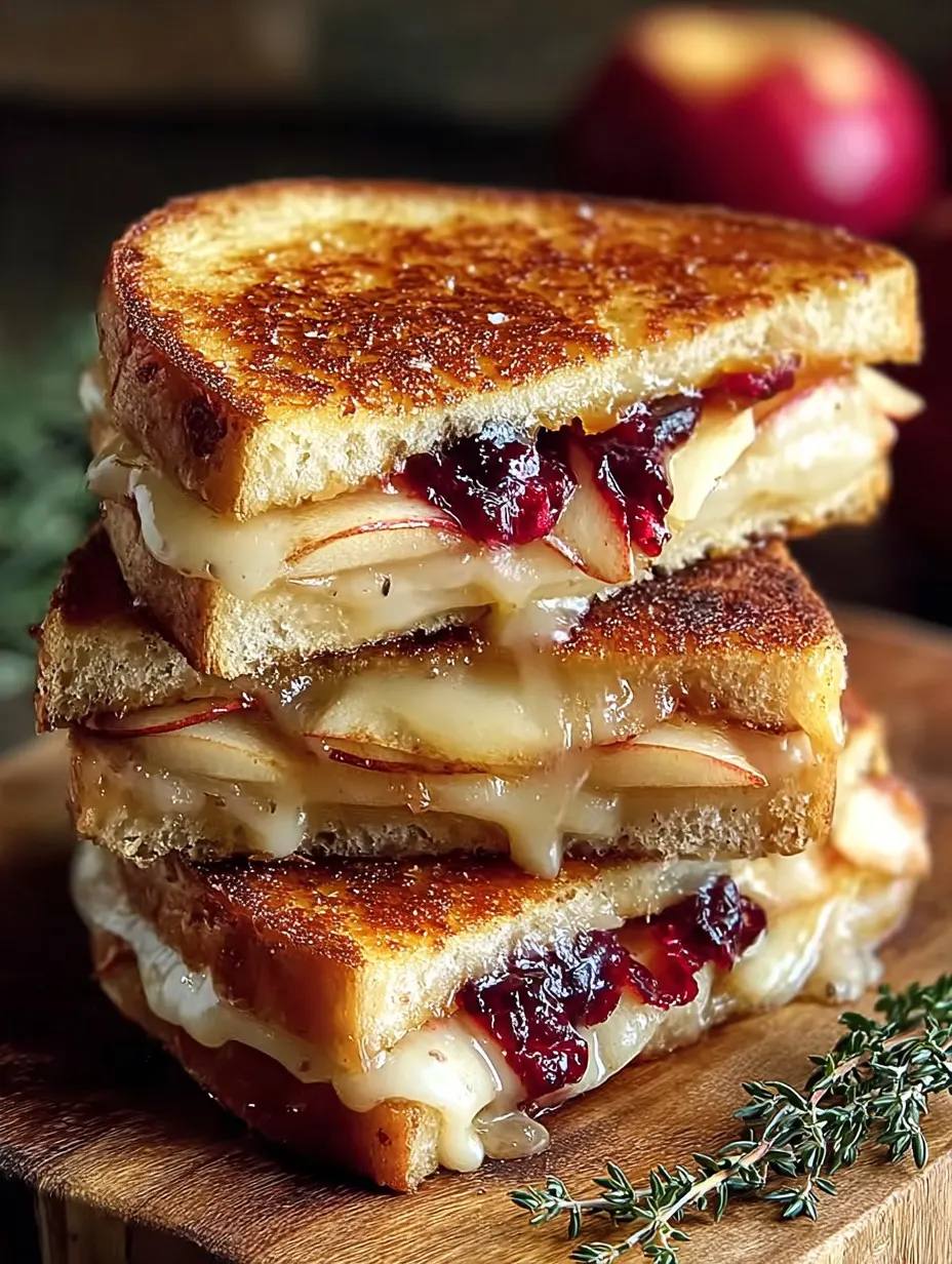 Irresistible Apple and Cranberry Grilled Cheese Delight
