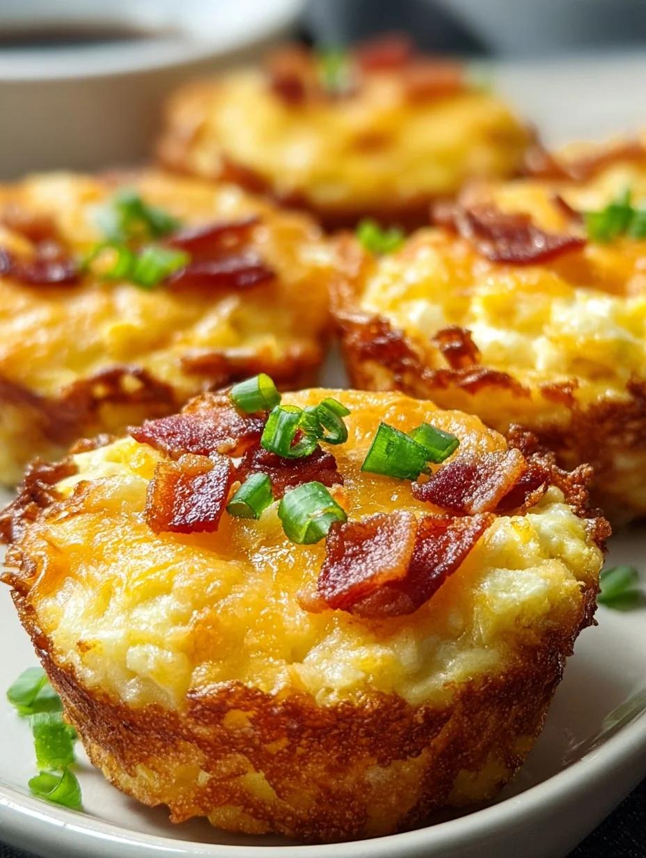 Loaded Bacon and Egg Hash Brown Muffins