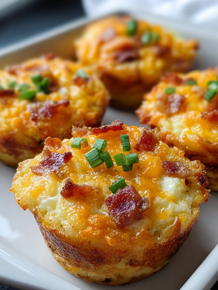 Loaded Bacon and Egg Hash Brown Muffins