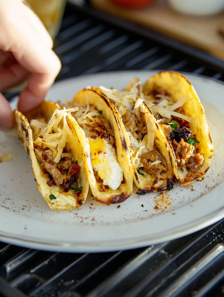 Pancake Breakfast Tacos on the Blackstone Griddle