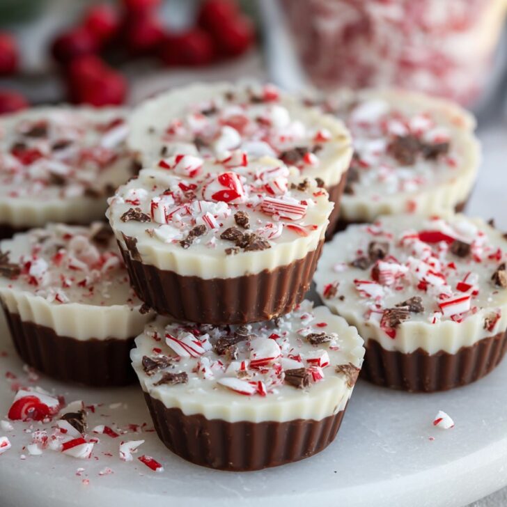 Peppermint Bark Cups