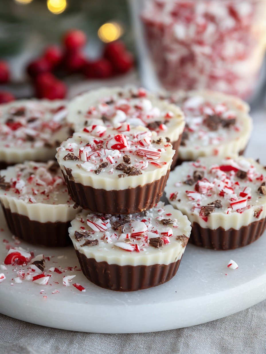 Peppermint Bark Cups