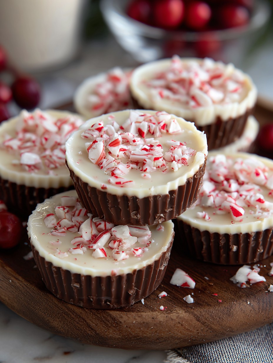Peppermint Bark Cups