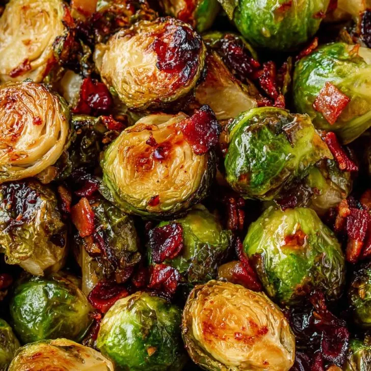 Roasted Maple Bacon Brussel Sprouts