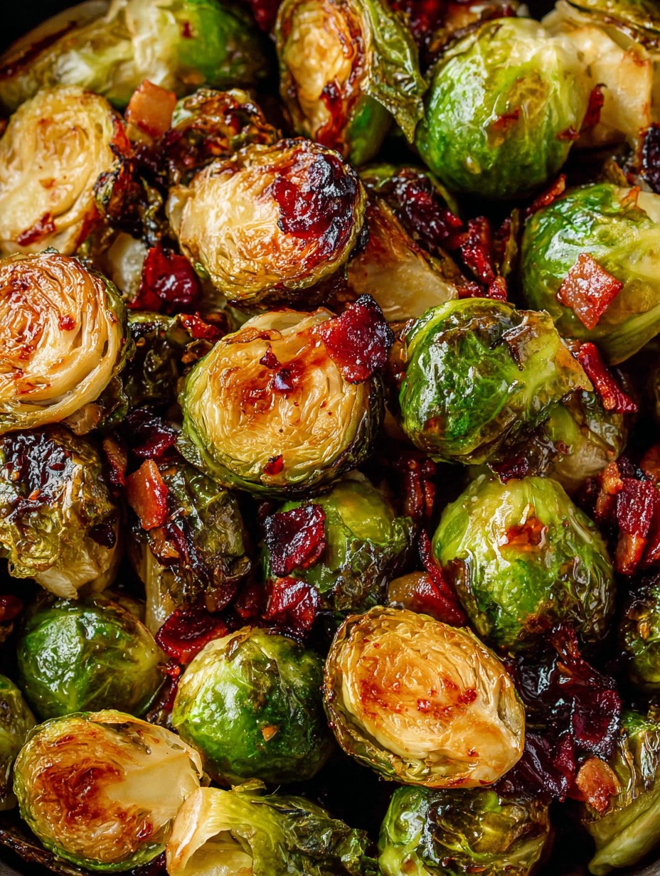Roasted Maple Bacon Brussel Sprouts