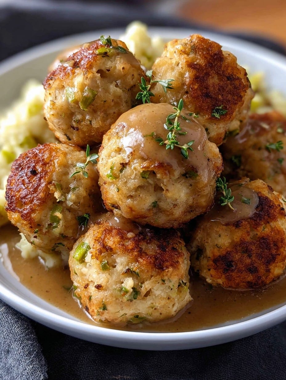 Turkey stuffing Balls Recipe