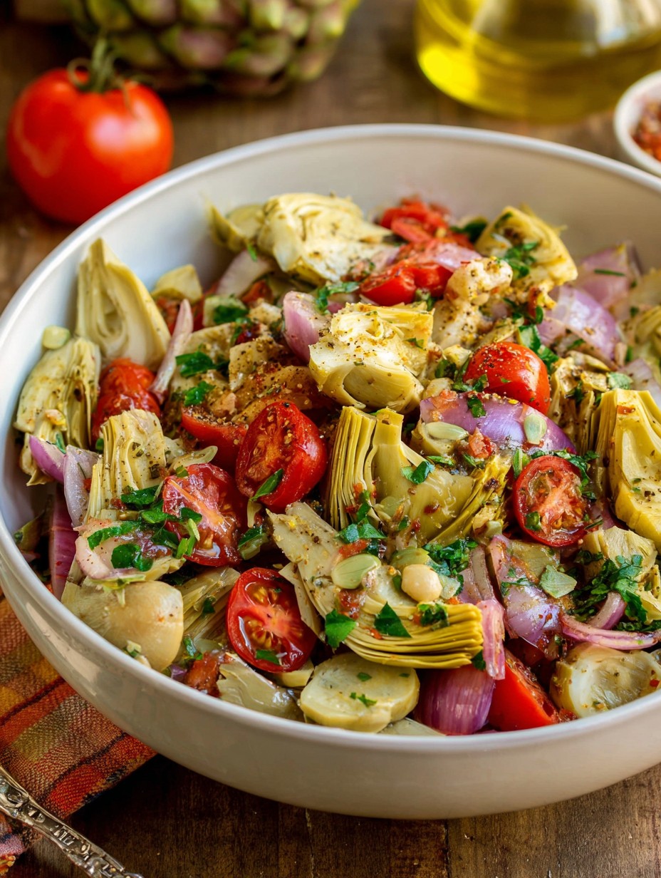 Tuscan Artichoke Tomato Salad