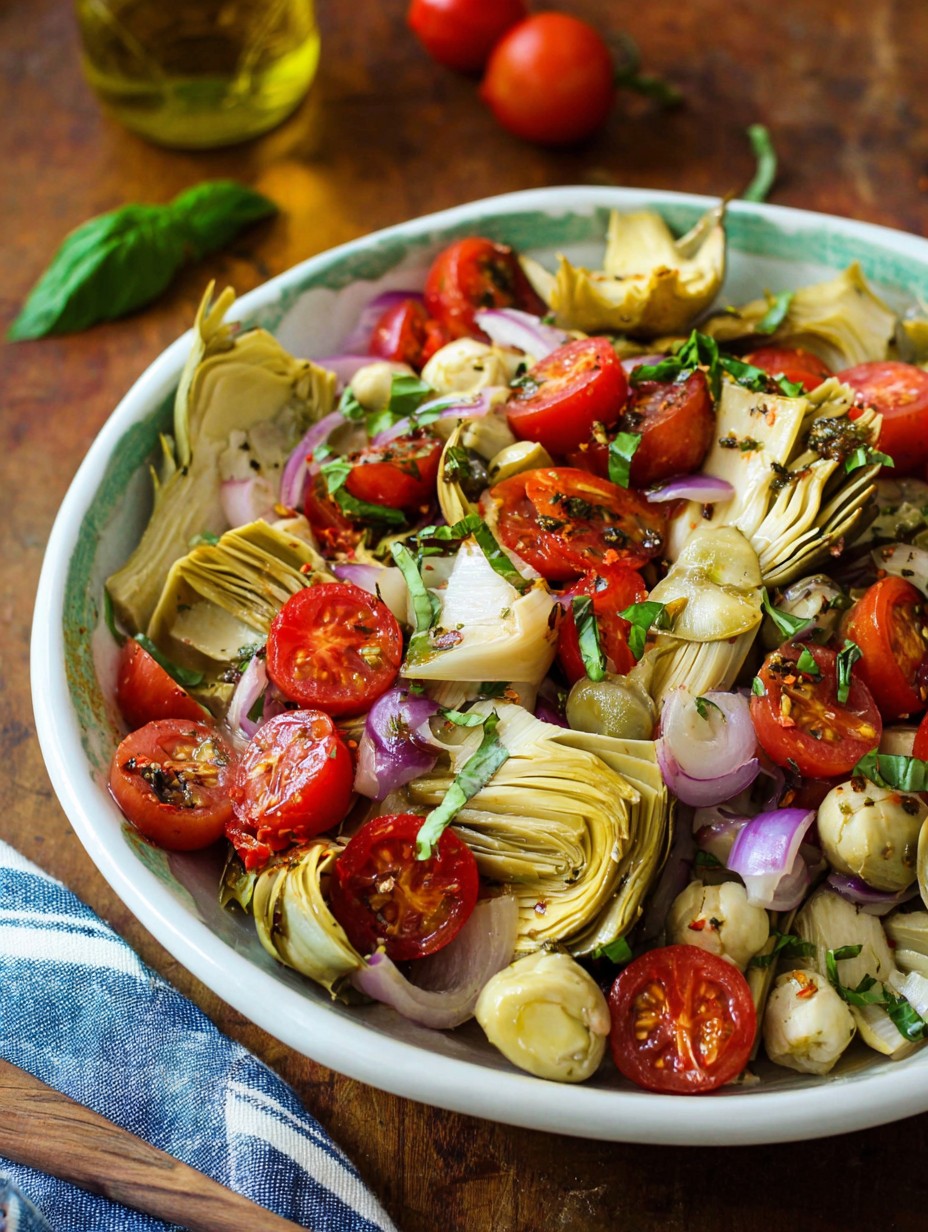 Tuscan Artichoke Tomato Salad