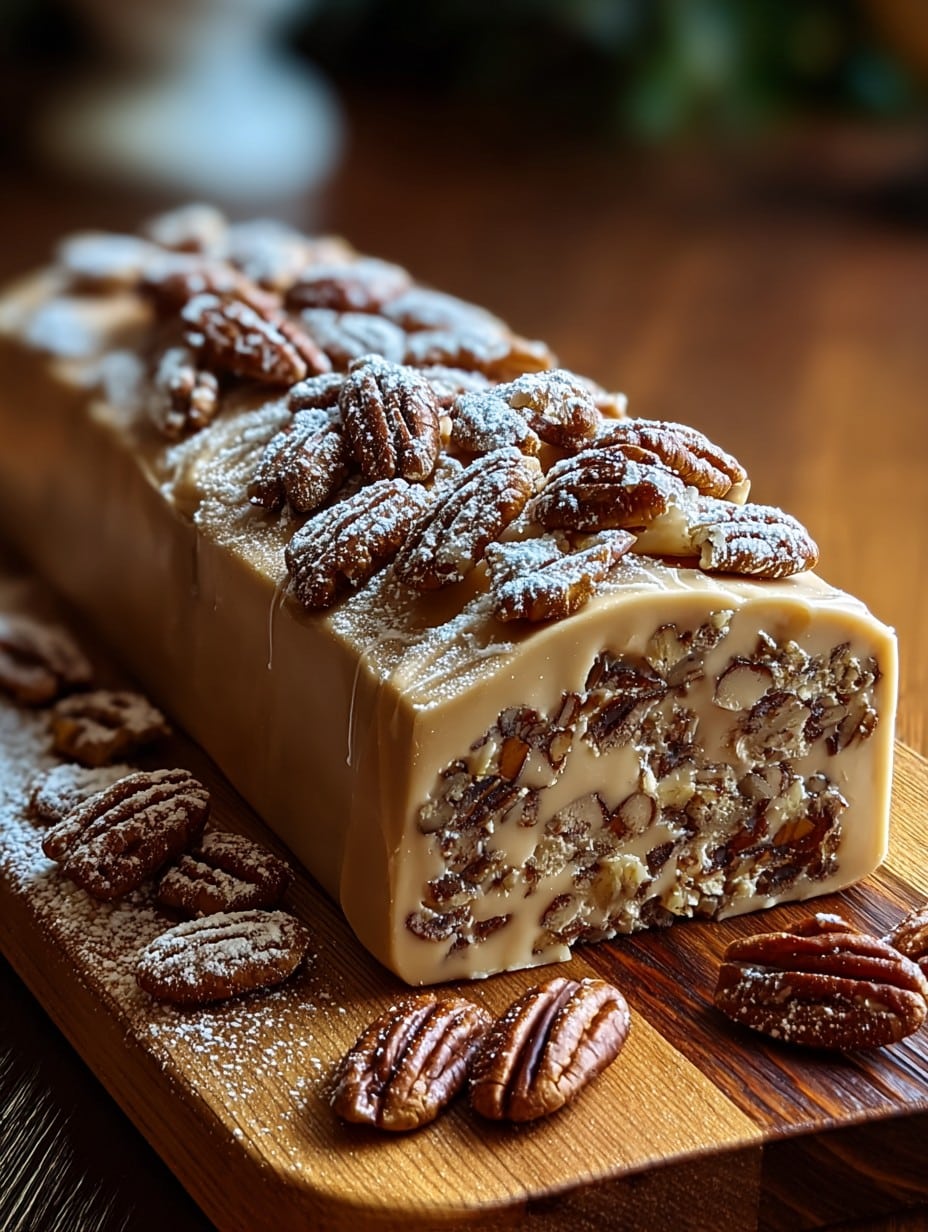 Nana’s 3-Ingredient Pecan Log Recipe